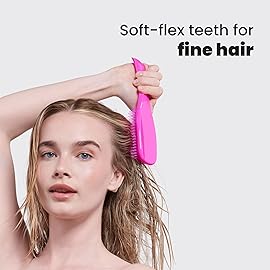 Tangle Teezer Fine & Fragile Ultimate Detangler Brush, Dry & Wet Hair Brush to Detangle & Reduce Breakage, Runway Pink