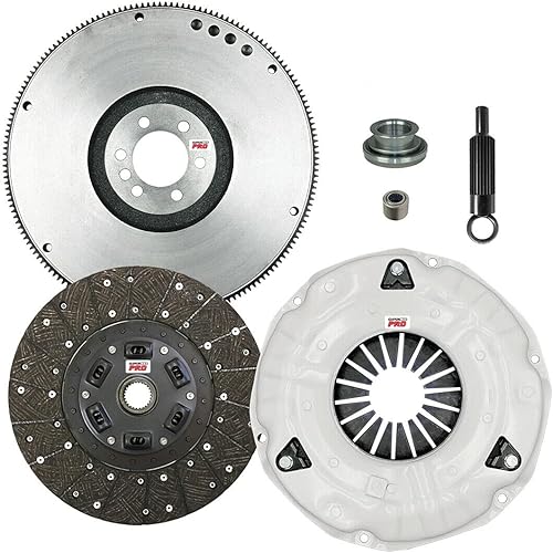 ClutchMax PRO Performance Stage 2 Kit de embrague con volante compatible con Chevrolet Corvette C3 454ci 74L GM LS5 LS6 CP04504HD-FW167531-ST2