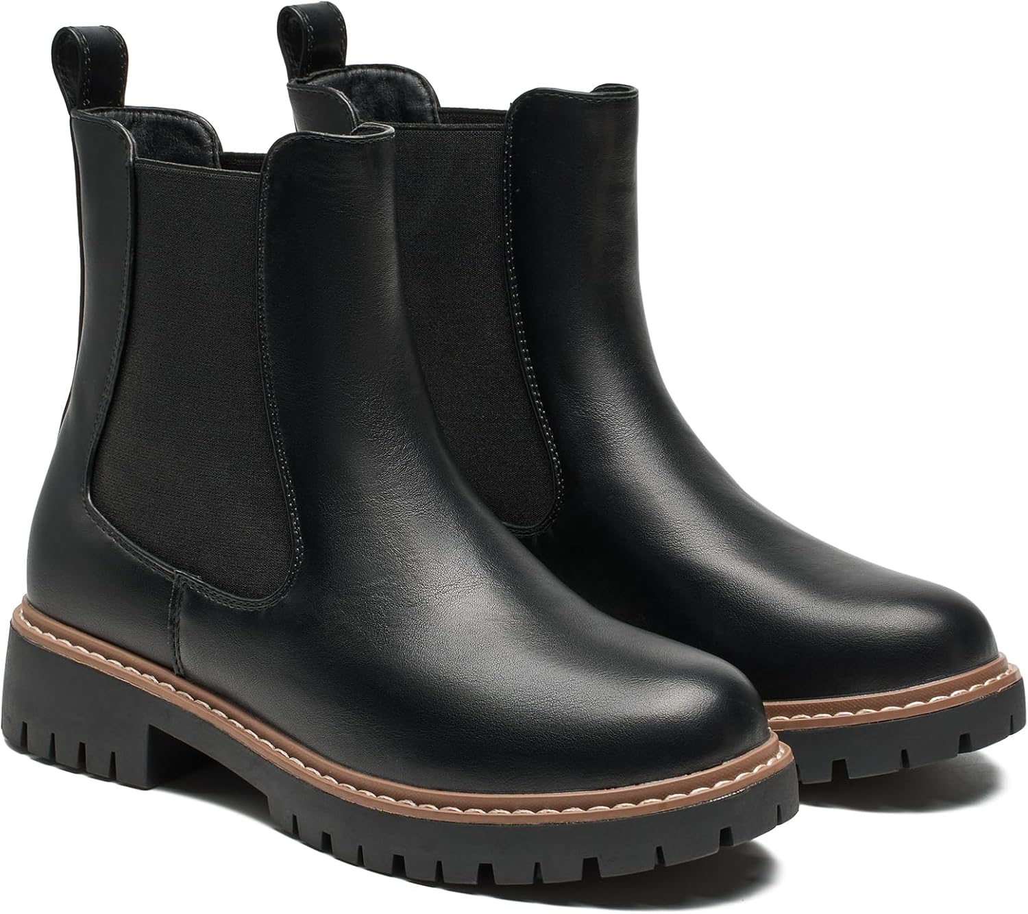 Women’s Chelsea Boots with Lug Sole Ankle Booties