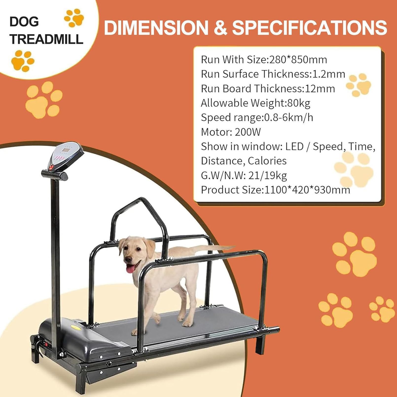 Cinta de correr para perros de interior con pantalla LCD, máquina de correr silenciosa para perros pequeños y medianos, ejercicio de fitness