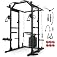 Mikolo K6 2.0 Power Cage, Power Rack with Cable Crossover System, 2000LBS Squat Rack with LAT Pull Down System, Functional Tr