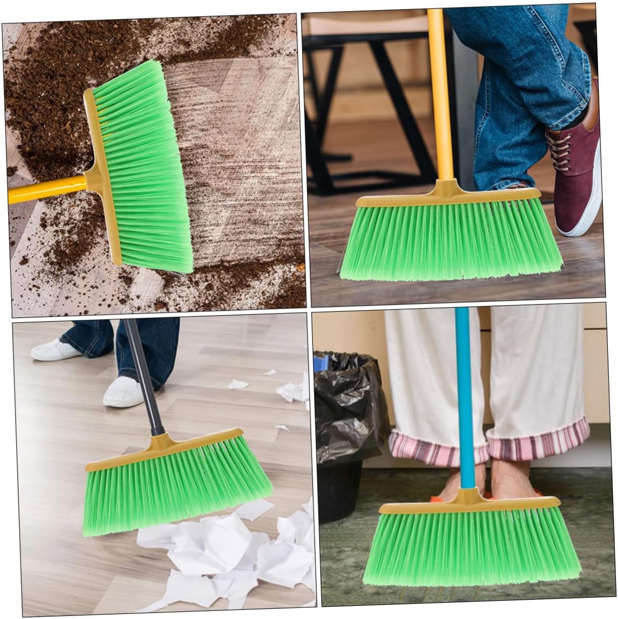 2pcs Plastic Broom Head Replacement Household Sweeper Head Refill for Efficient Dust and Debris Removal Indoor and Outdoor Cleaning