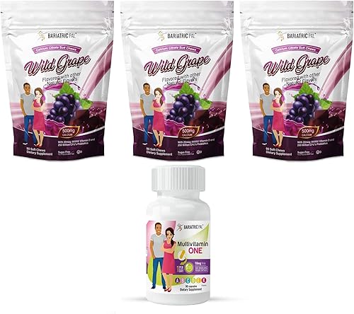 BariatricPal Paquete de vitaminas bariátricas de 90 días (¡multivitamínico UNO 1 por día! Cápsula con 18 mg de hierro y citrato de calcio
