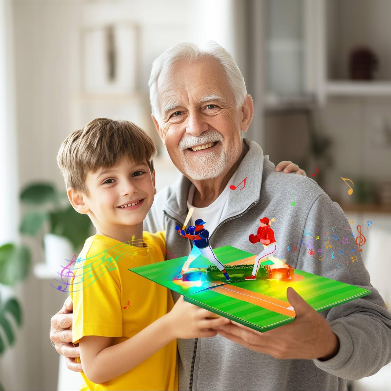 GREETING ART Musical Baseball Birthday Card, Birthday Card With Music and Lights, Baseball Pop Up Card, Happy Birthday Card for Son, Men, Dad, Hsuband, Baseball Lovers - Image 2