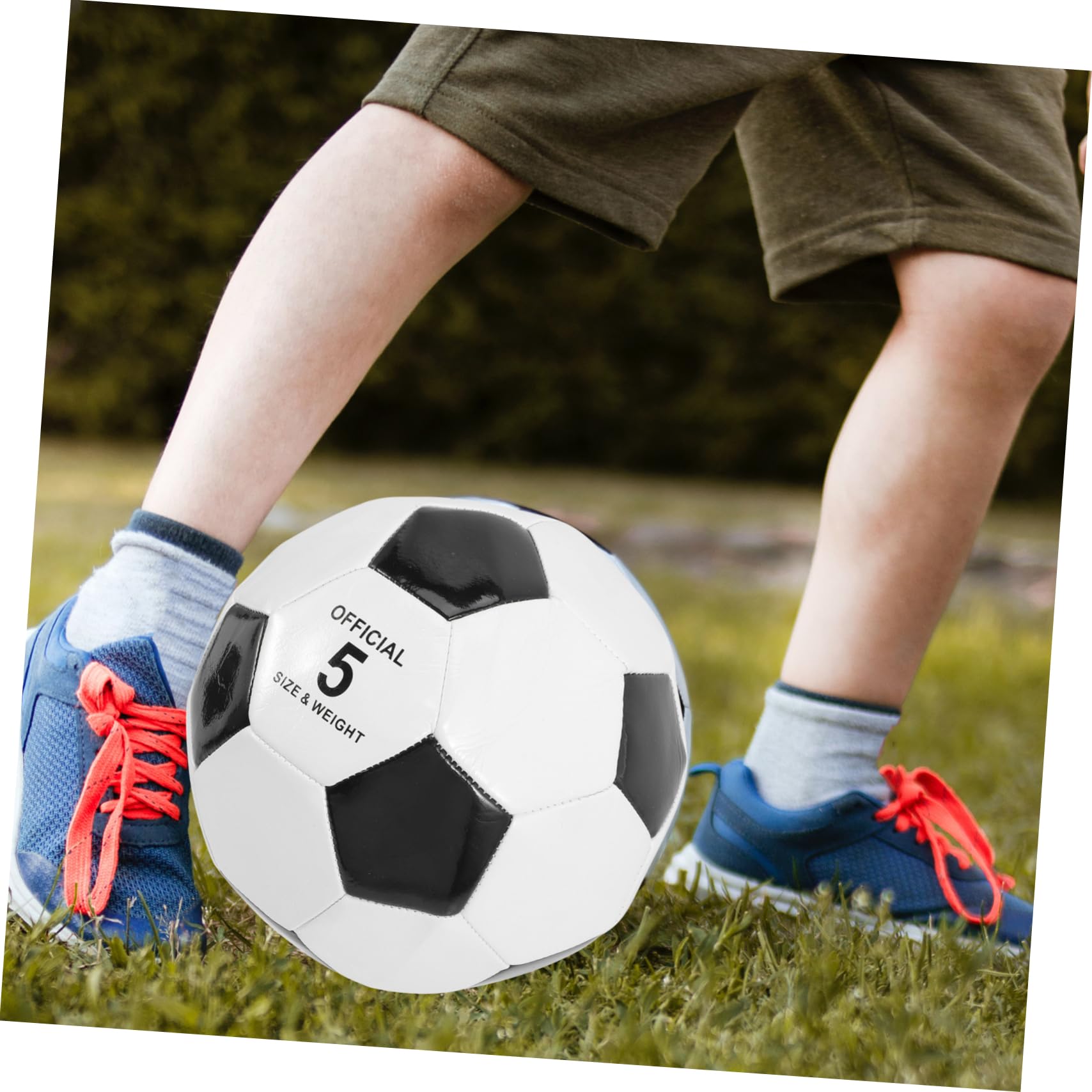HANABASS Balón de Fútbol Tamaño 5 PVC 6 Piezas para Entrenamiento | Niños, Tacto Agradable y Alta Elasticidad, Uso Exterior y Práctica Deportiva, Resistente al Desgaste