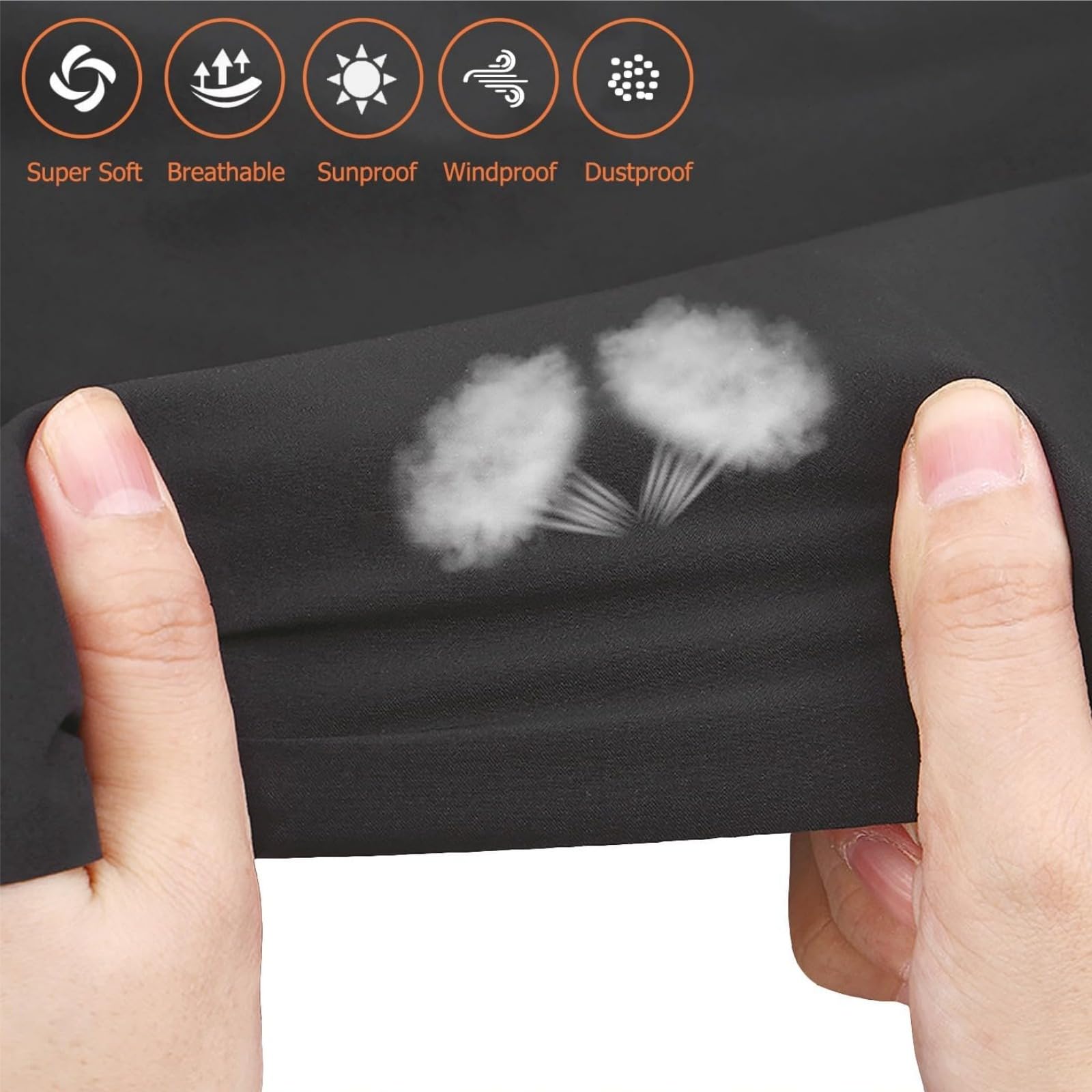 Genérico Funda para Jaula de Perros, Tela Oxford 210D Impermeable, Resistente al Viento y Polvo - Cubierta Transpirable con Ventana, Protección Solar para Exteriores (79(L) x50.8(W) x53(H) cm)