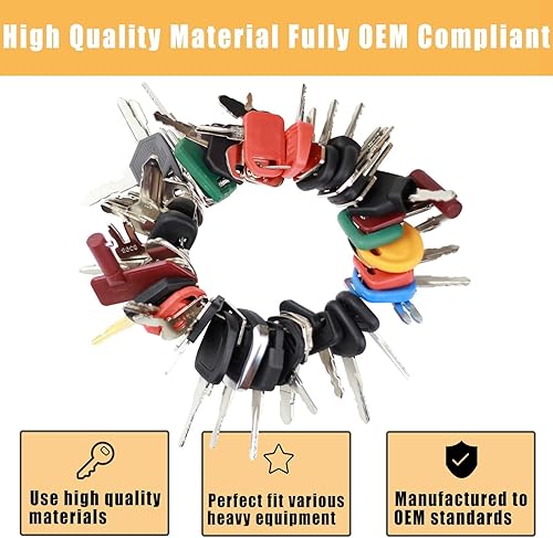 Miniatura 4 de Juego de 58 llaves de equipo pesado para Bob-cat Cater-Pilar Ca-se JD HYS-TER Koma-tsu Kubo-ta Yanm-ar Take-uchi Nuevas llaves Holl y Vol-vo JL-G