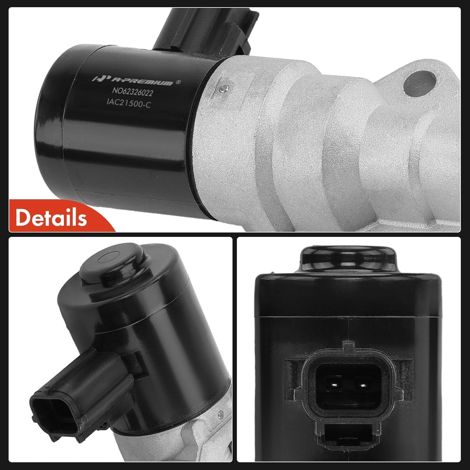 A-Premium Fuel Injection Idle Air Control Valve Compatible with Ford Escort 1997-2000 2.0L& Mercury Tracer 1997-1999 2.0L, Replace# F8CZ9F715BA