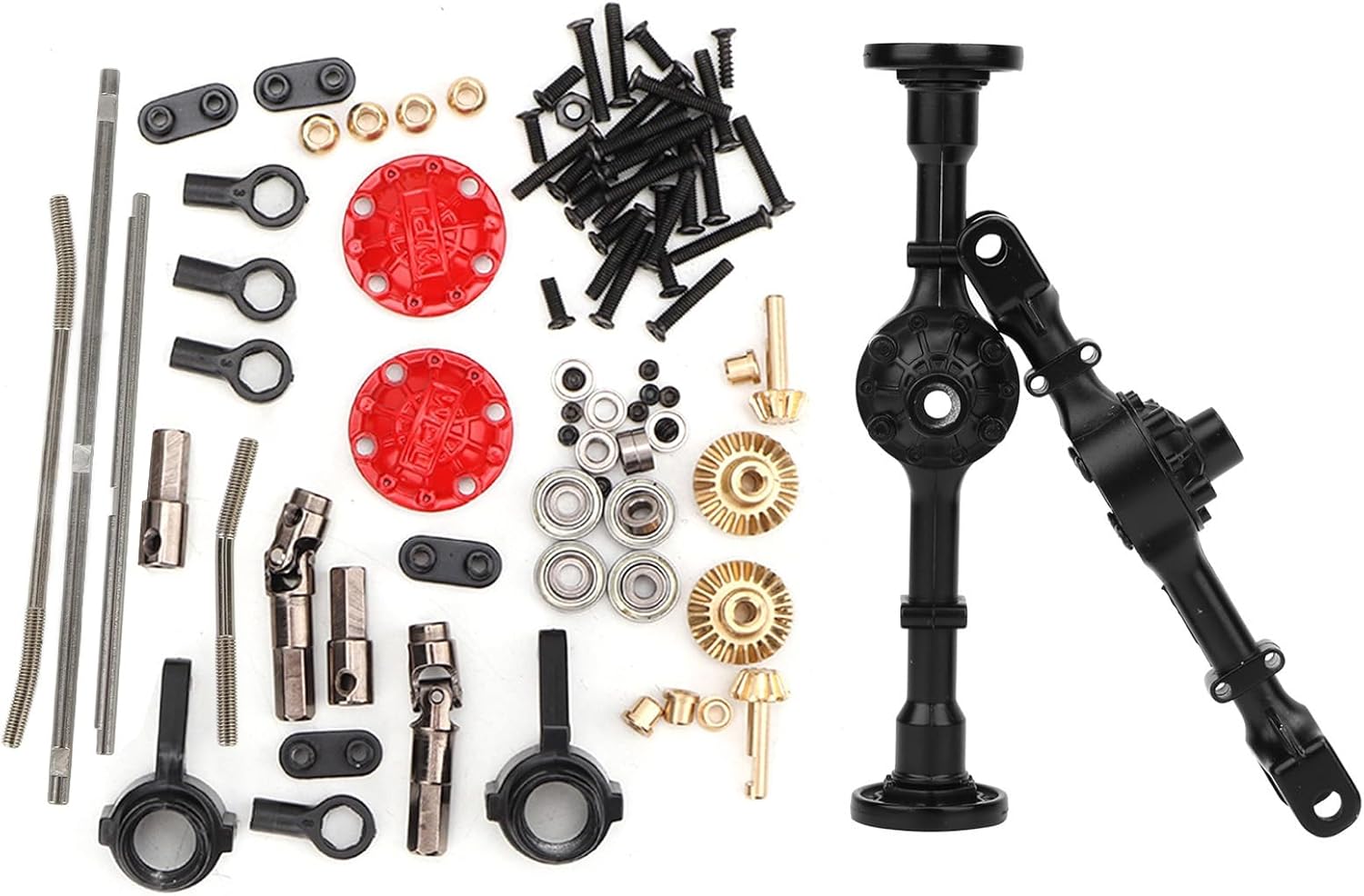 RC Axle Set 1/16 Scale Metal Heavy Duty Upgrade Kit for WPL B14 B24 B26 C14 C24 C34