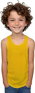 Camiseta sisas con Tirantes Anchos de Colores Variados en algodón para Niños - Camiseta Interior Asas y Verano sin Mangas Casual y Elegante