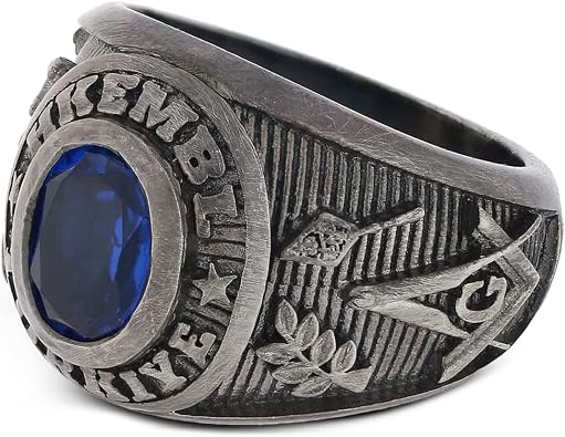 Hkembl Turkiye Mason Ring, Handmade Masonic Ring, Silver Freemason Signet Ring, Master Mason Statement Ring, Silver Freemasonry Ring