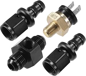 180F TRANSMISSION OIL COOLER FAN THERMOSTAT SWITCH KIT 6AN IN - Foto 5