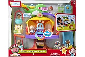 CoComelon JJ's Interactive Clubhouse Playset with Lights and Sounds
