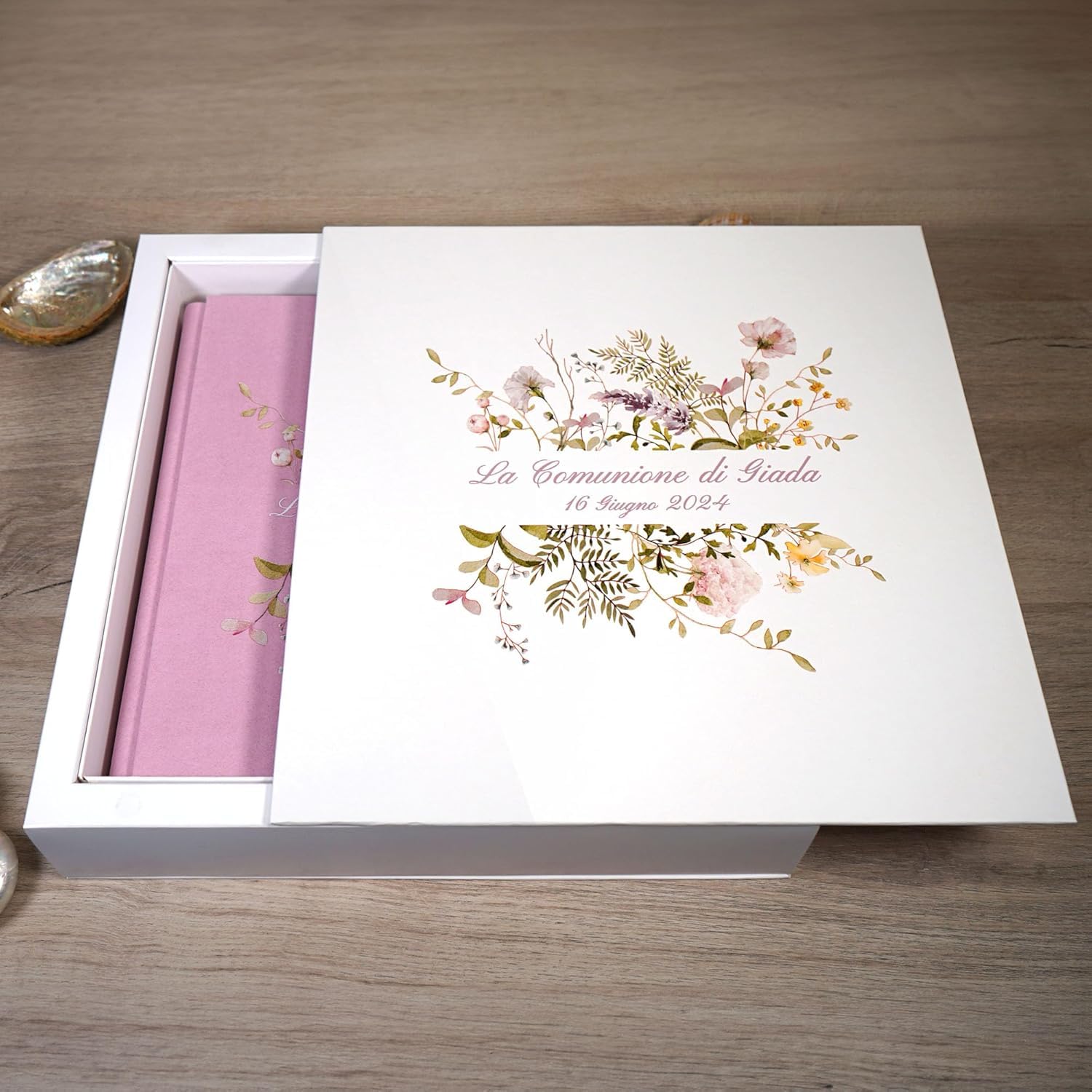 Album fotografico matrimonio personalizzato - Copertina in lino e interno Avorio con velina - Album per foto 10x13 - idea regalo per Anniversario, Compleanno, 100 pagine (30x30 100 pagine, Lino)