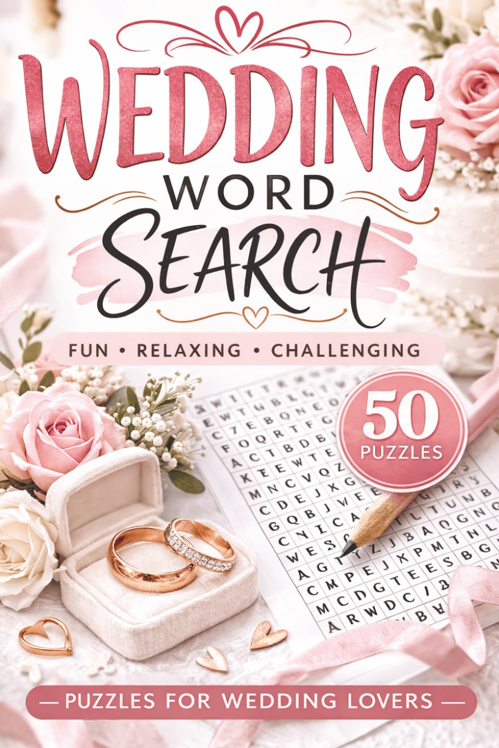 Wedding Word Search: Fun puzzles with over 450 words and terms about all things related to Weddings!!