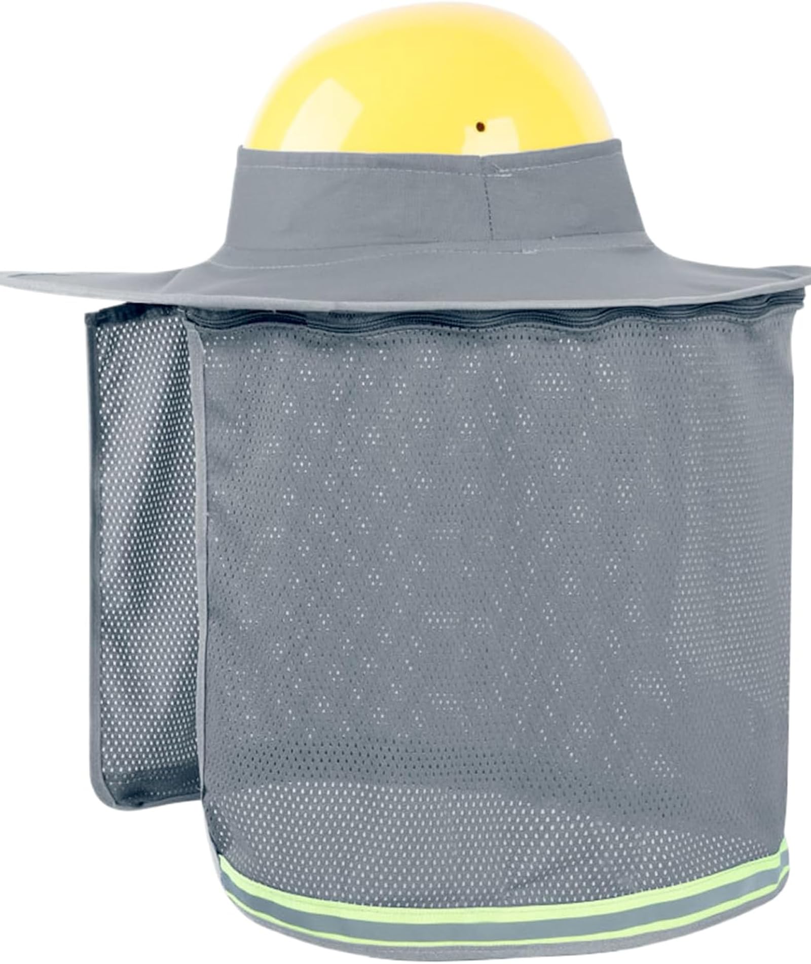 Sun Cap, Hard Hat Sun Shade for Construction Work, Safety Helmet for Men with Sun Protection, Gray Color 35 cm Design with Zipper Closure-image-49