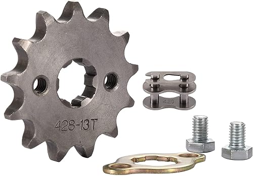 Miniatura 81 de WOOSTAR Motocicleta 428-14T Piñón delantero de 0.669 in para 50cc 70cc 90cc 110cc 125cc Dirt Pit Bike Mini Bike ATV 4 ruedas ciclomotor