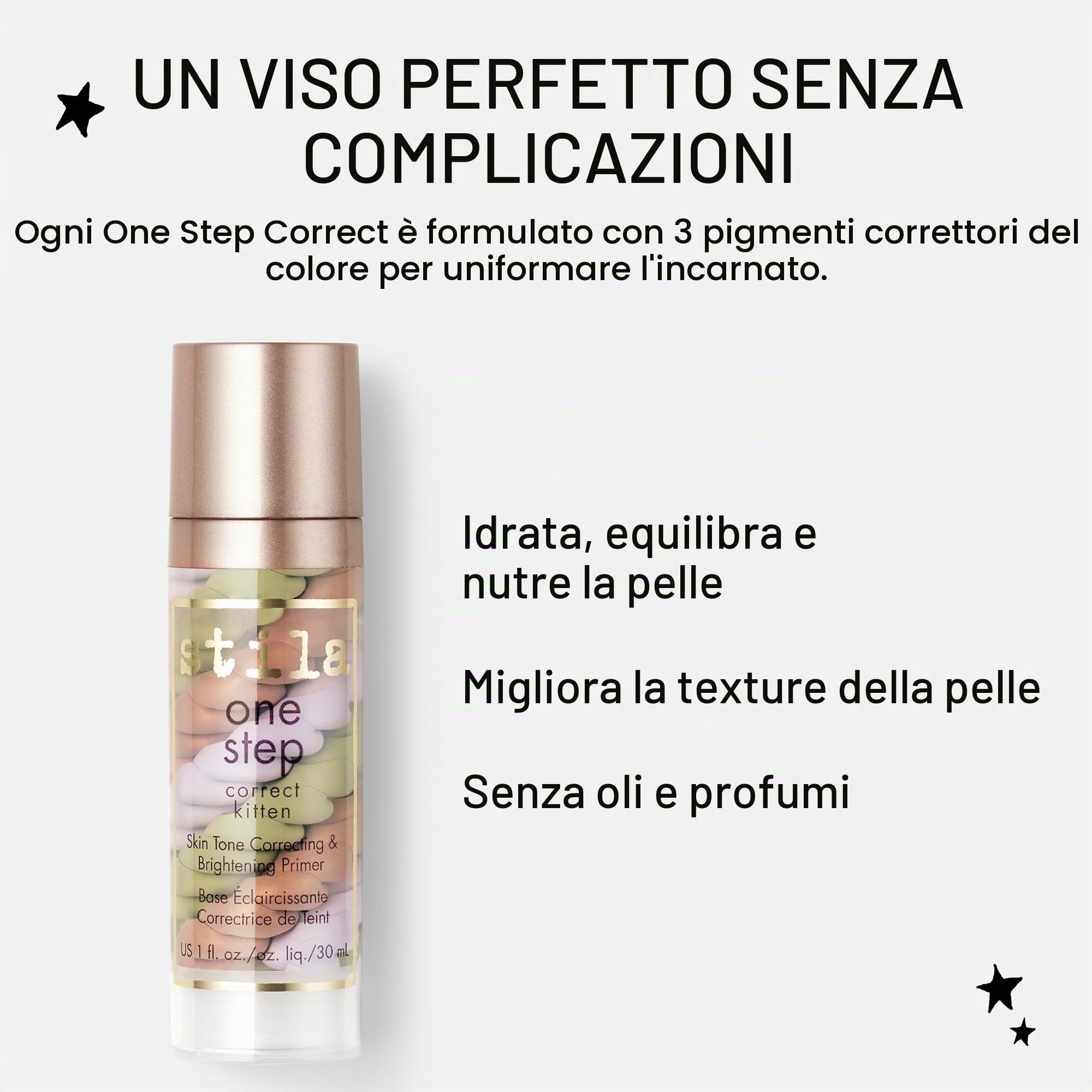 Stila C-SL-032-01 Primer Correttore & Illuminante One Step Correct Kitten, 28.3 gr