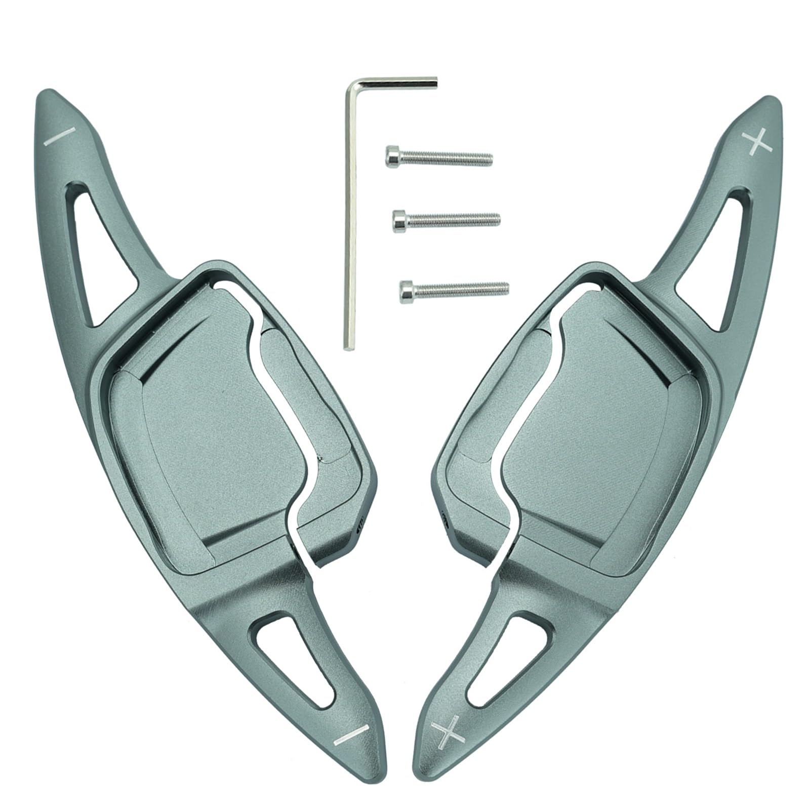TECART 2Pcs Aluminum Steering Wheel Paddle Shifter Extensions Fit for Audi A3 (Typ 8Y) A4 (B9) A6 (C8) A5 A7 2020 2021 2022 2023 Paddle Shifter