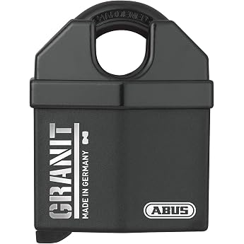ABUS Granite 37/55 SZP Padlock Premium Lock for Highest Stresses - Security Level 10 - incl. 2 keys and security card - black