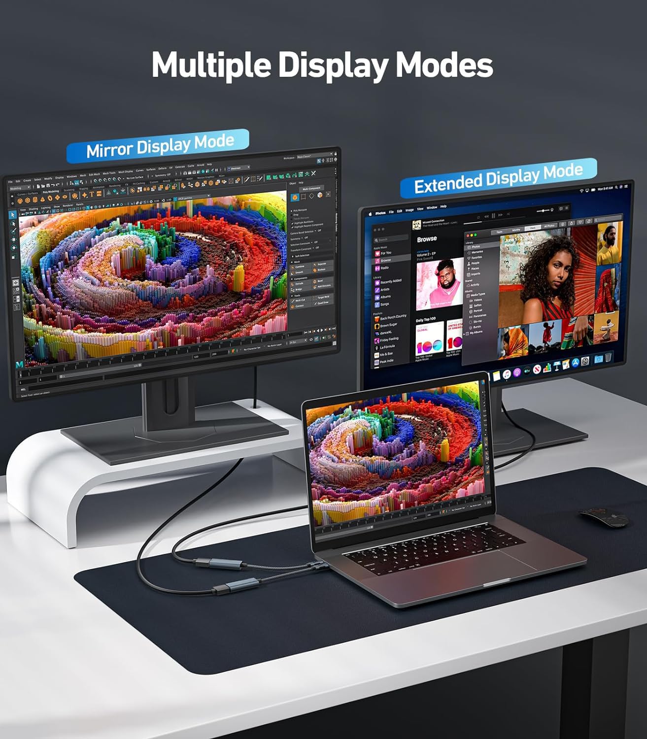 PremiumCord Adattatore da USB-C a HDMI 8K F/M, HDMI 2.1, UHD 8K 4320p 60Hz, 4K 2160p 144Hz, HDR10+, HDCP 2.3, 48 Gbps, Alloggiamento In Alluminio, Grigio Siderale