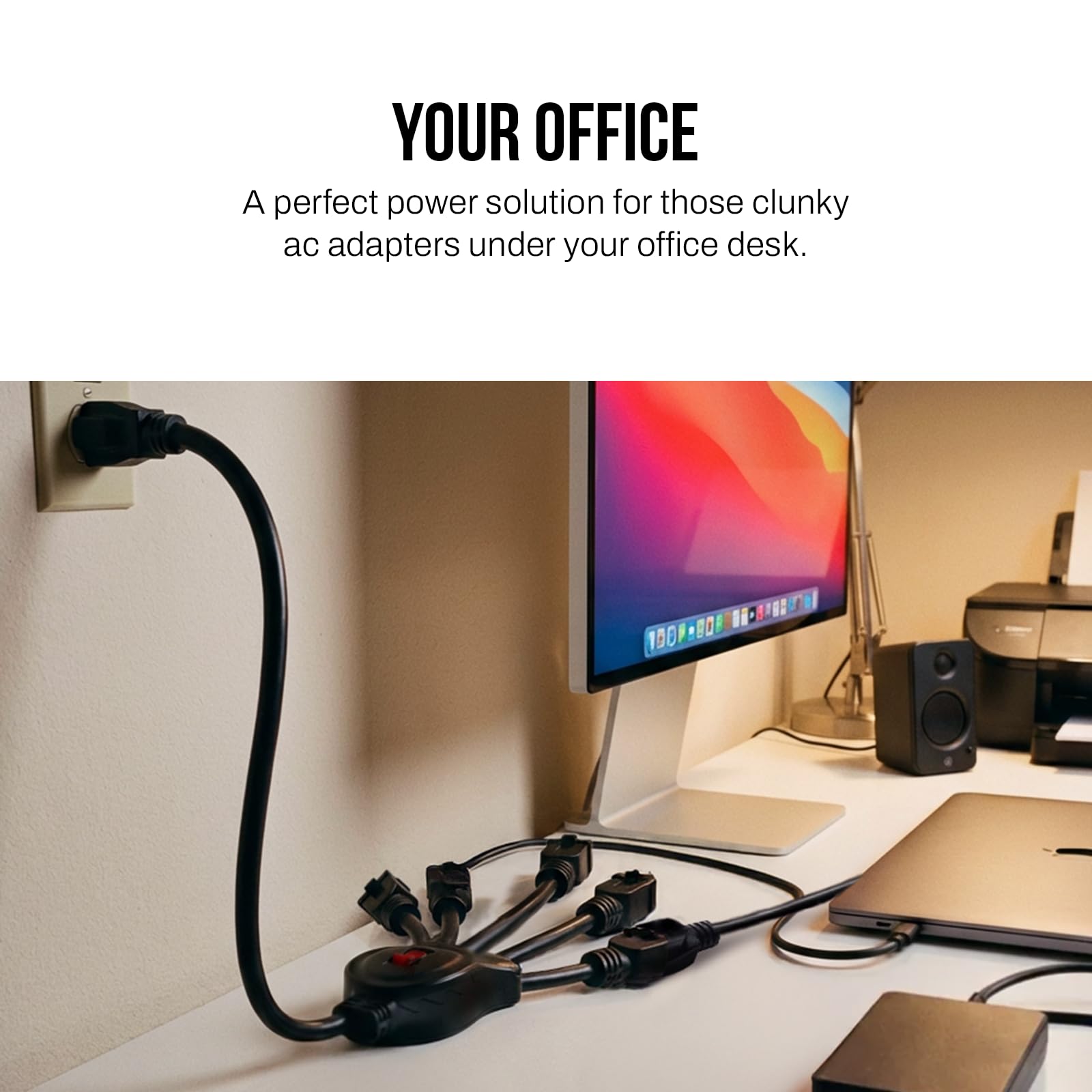 STANLEY PowerSquid 5 Outlet Cord - Black -6
