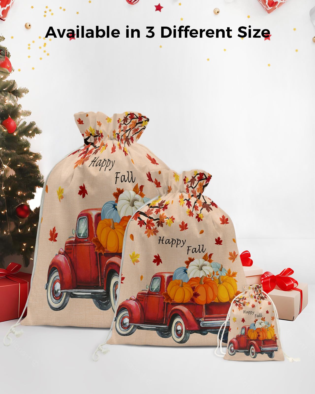 8-Pack Halloween Trick Or Treat Bags - Large Non-Woven Gift Tote Bags With Handles