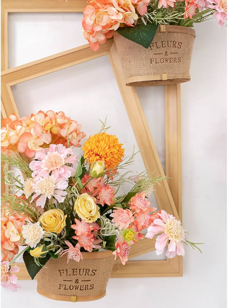 Amazon｜HGJH 人工観葉植物 壁掛け SET.2 フェイクグリーン 造花 吊り