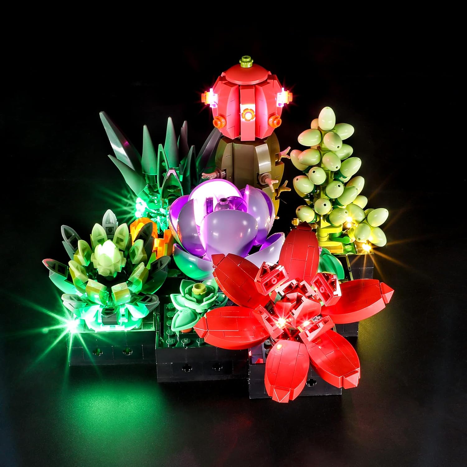 BRIKSMAX Led Lighting Kit for LEGO-10309 Succulents (Not Include The Lego Set)- Compatible with Lego Creator Expert 10309 Succulents Building Blocks Model