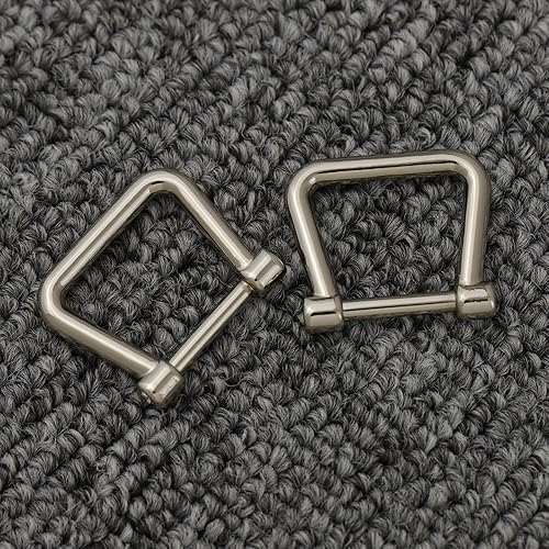 Miniatura 3 de 2 anillos en D en forma de herradura en forma de U en forma de D, grillete en forma de herradura, anillo D, accesorios de repuesto, llavero