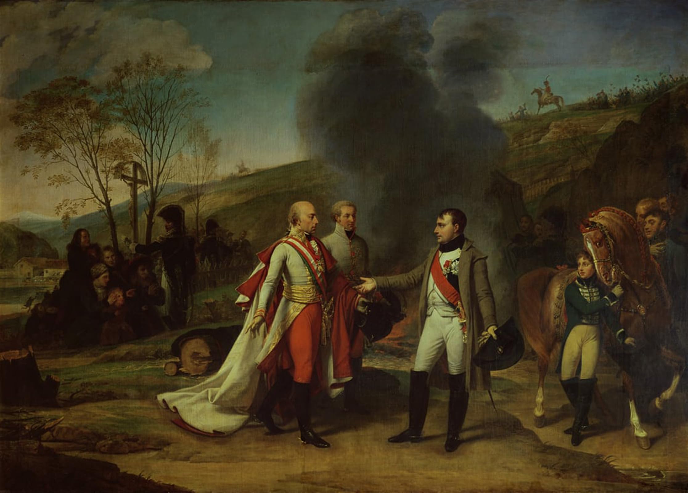 POSTERIIk Vintage Art Print Images Pictures Print Meeting Between Napoleon I After the Battle of Austerlitz by Antoine Jean Gros Modern Colour Posters for Office Home Decor 60x90cm