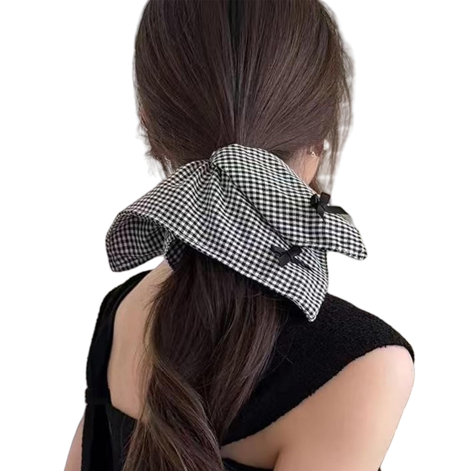 YUXITA Elegant French Bows Scarf Scrunchie Headbands Hair Accessory For Women Soft Fabric Hair Tie Multipurpose Styling