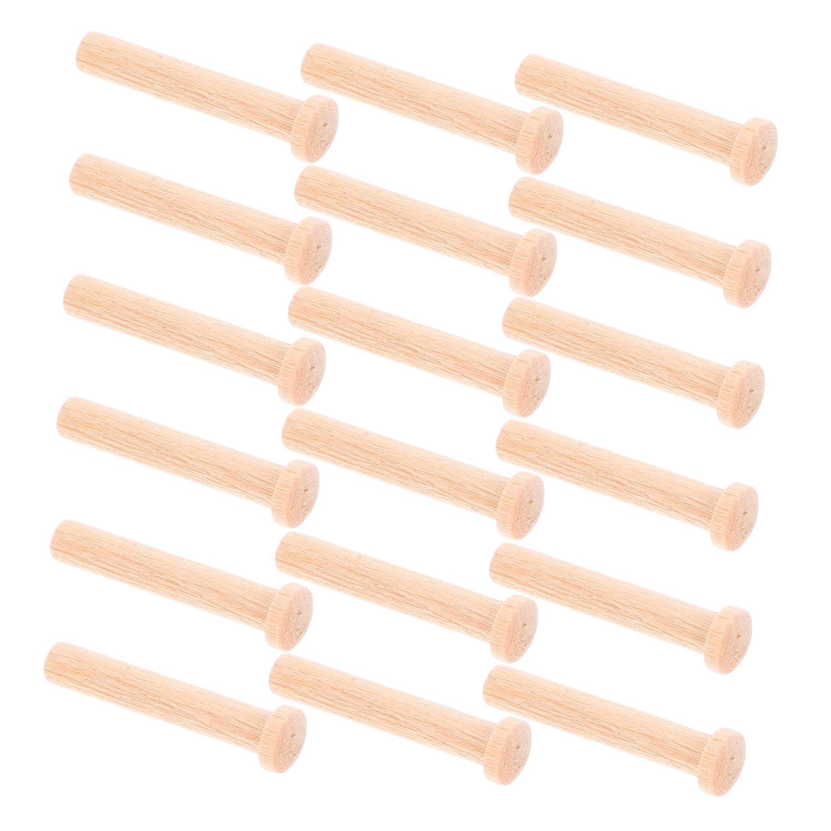 VILLCASE Wood Mini Nails 20pcs Wood Nails for Woodworking Small Nail Pins Pin Nails 8x33mm Suitable for Train Wheel Craft