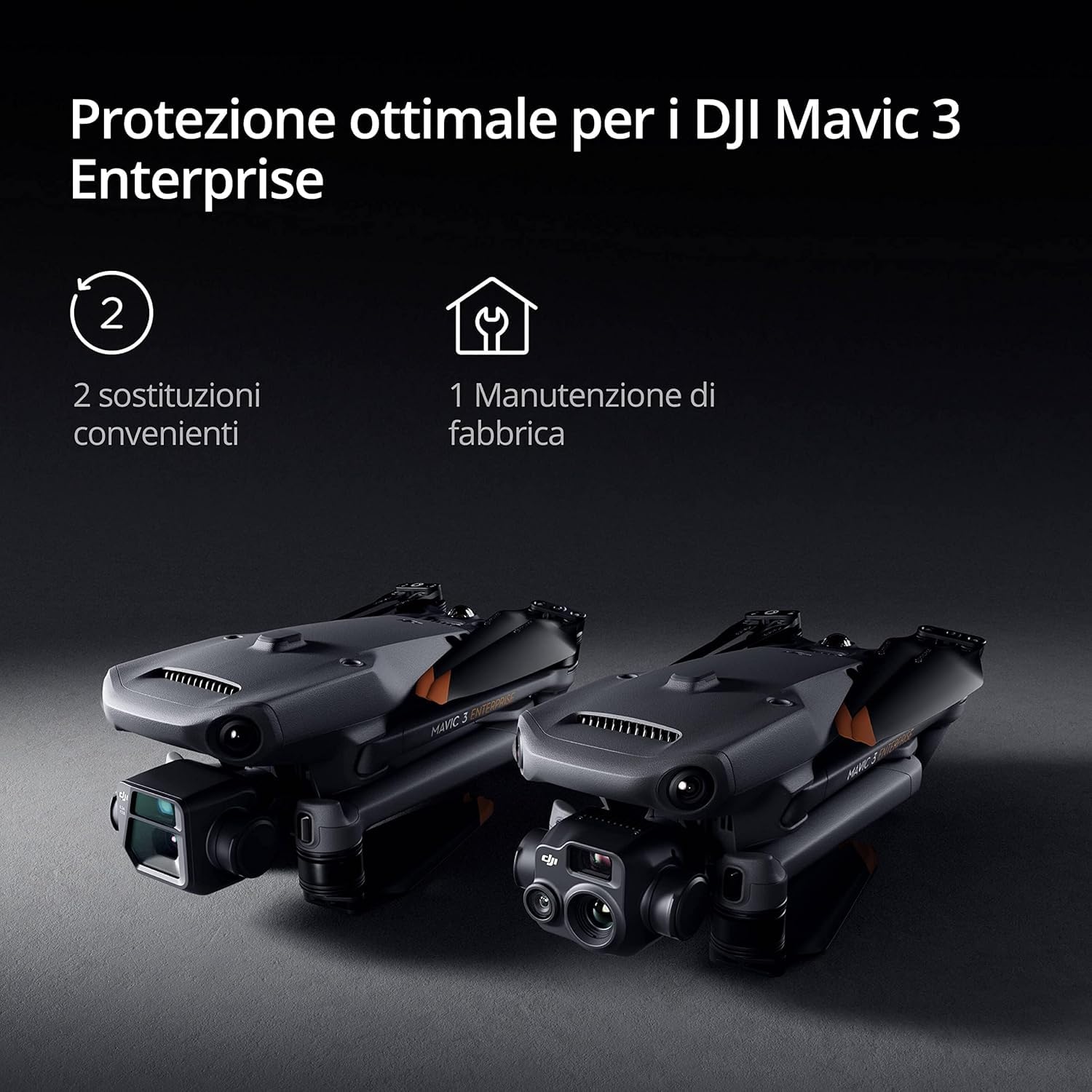DJI Combo Mavic 3T Worry-Free Base - Drone con termocamera 640×512, fotocamera grandangolare con CMOS da 1/2, autonomia di 39 min, posizionamento a livello centimetrico con RTK e altoparlante, C2