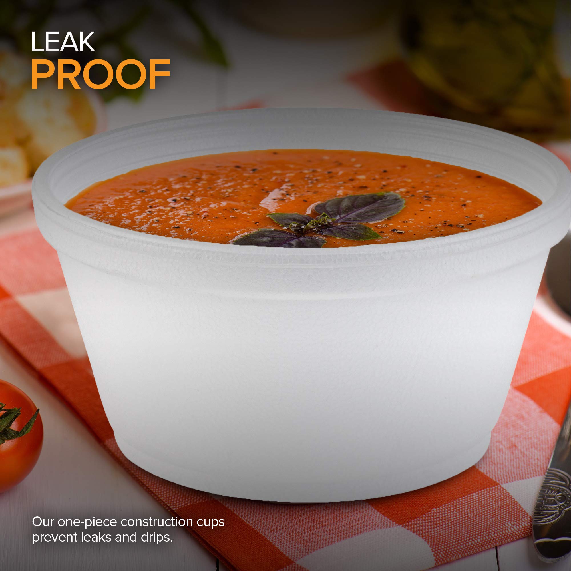 Buy Stock Your Home 8 Ounce Foam Bowls with Lids (50 Count) Styrofoam