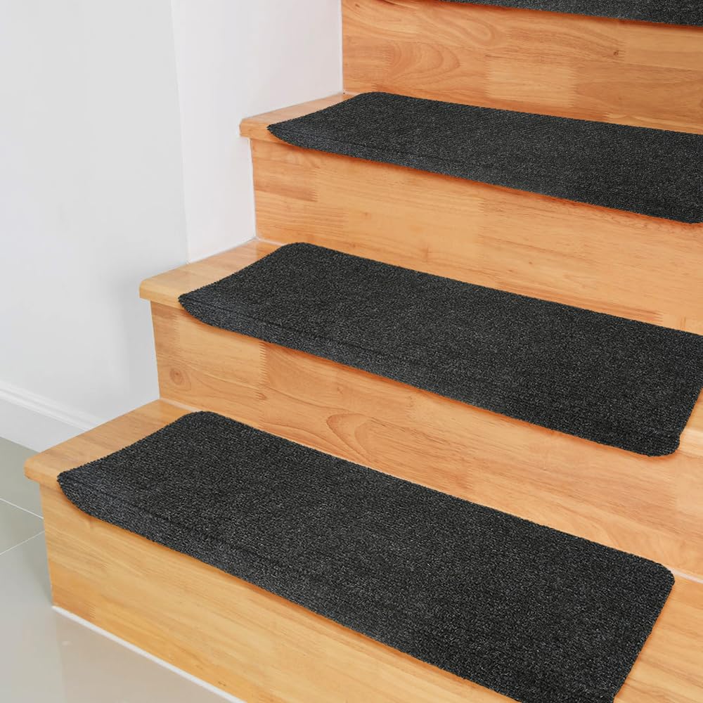 Lot De 30 Marchettes D'escalier Antidérapant Autocollante Moquette De Marches Tapis De Protection D'escalier De Non-glissière