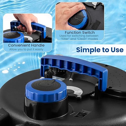 Miniatura 8 de RELAX4LIFE Filtro de estanque de presión biológica - Filtro biológico presurizado con luz UV-C de 13 W, 4 adaptadores, 2642 GPH para estanques Koi