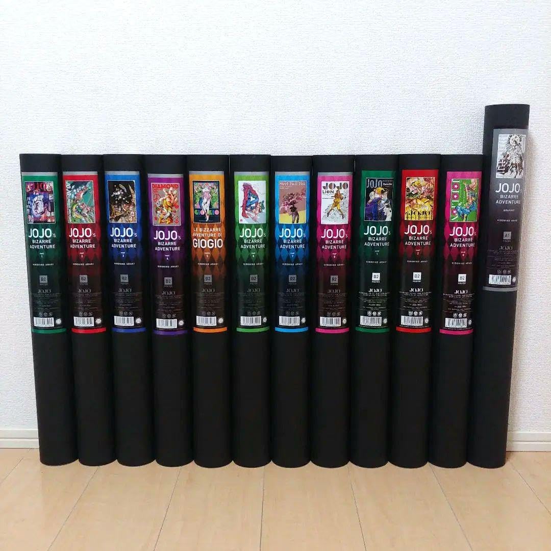 JOJO ジョジョ展 1部～8部 B2 A1 ポスター 12枚セット JOJO ジョジョ展 1部～8部 B2 A1 ポスター 12枚セット JOJO ジョジョ展