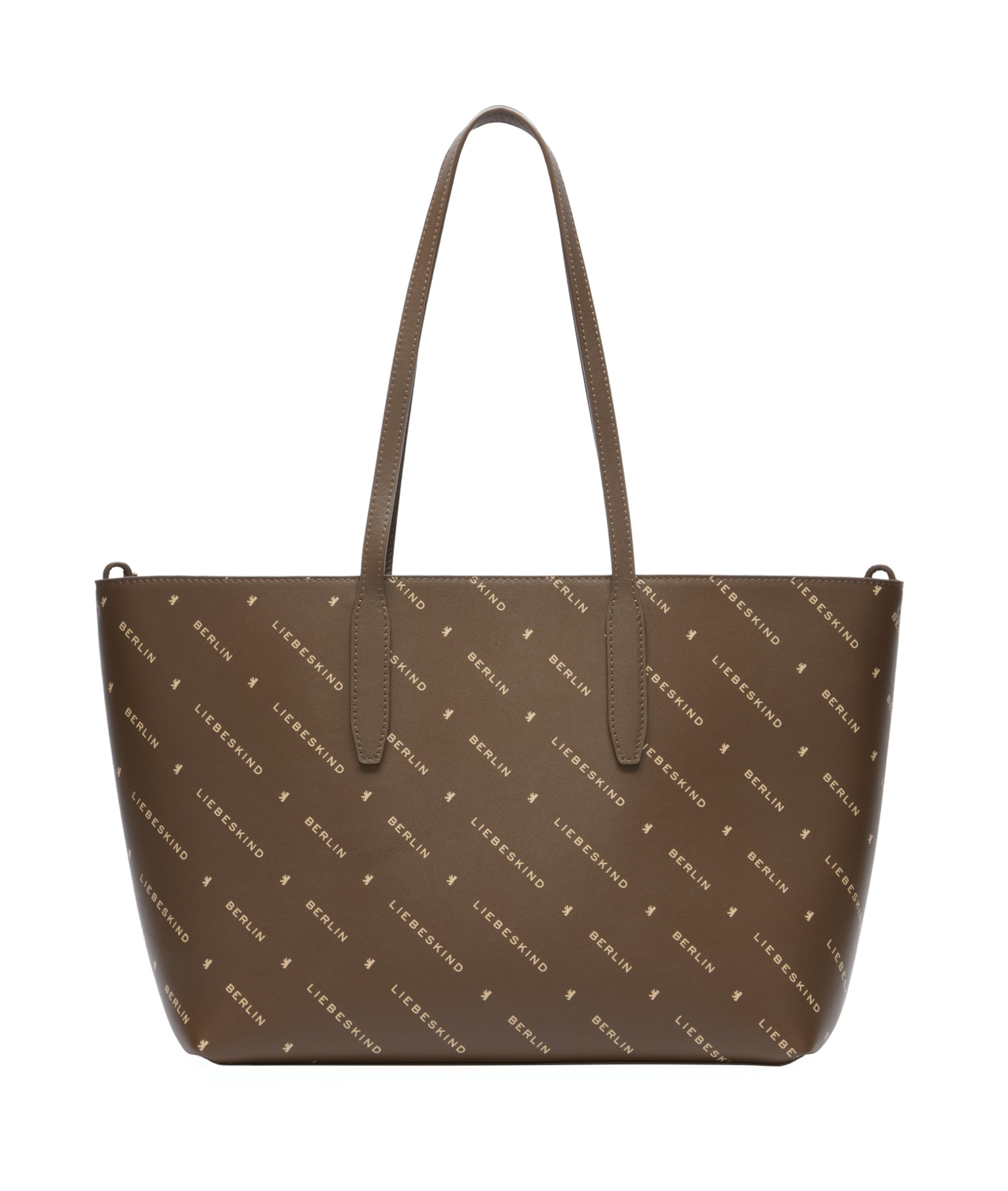LIEBESKIND Women Shopper M Monogram Soft Nappa, Safari, Medium
