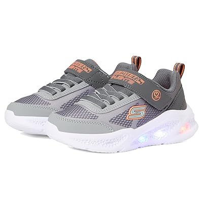 SKECHERS KIDS Skechers Meteor Lights Krendox 401495L (Little Kid/Big Kid) Boys Shoes Charcoal/Grey