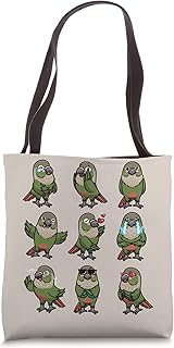 Green Cheek Conure Green-cheeked Parakeet Bird Parrot Tote Bag