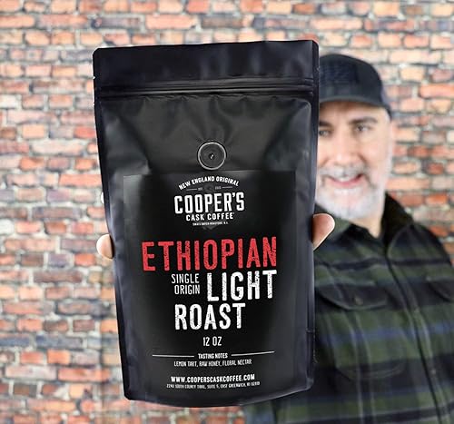 Miniatura 5 de Ethiopian Bold Light Roast Grado 1, café molido, natural procesado en seco, café intenso, brillante y aromático, café gourmet, bolsa de 12 onzas