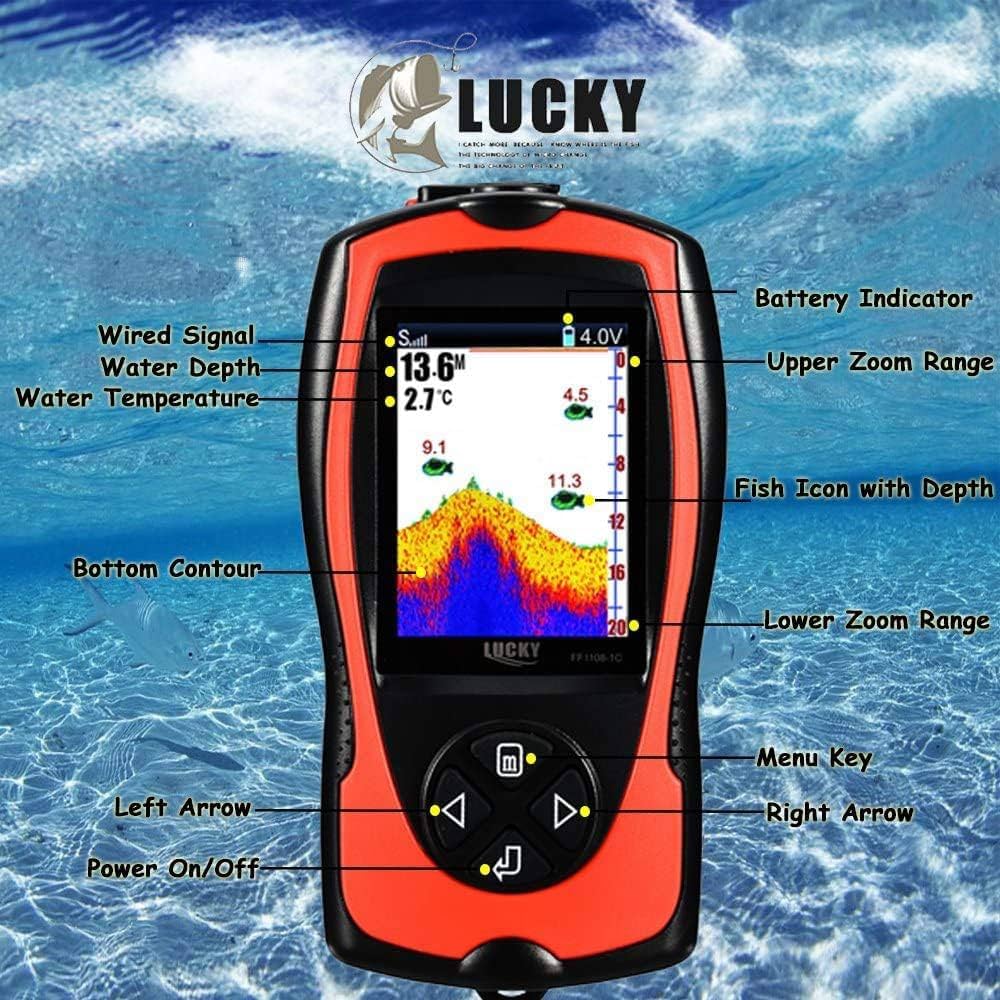 LUCKY ワイヤレス魚群探知機 FF1108-1CW Amazon | LUCKY ワイヤレス/有線ソナー魚探知機 | LUCKY | 魚群