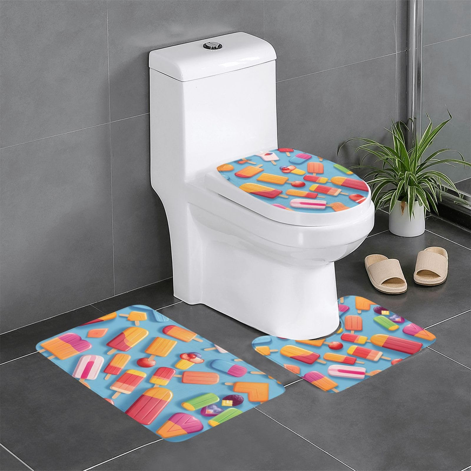 Tapis de salle de bain antidérapants finis les sols glissants et froids