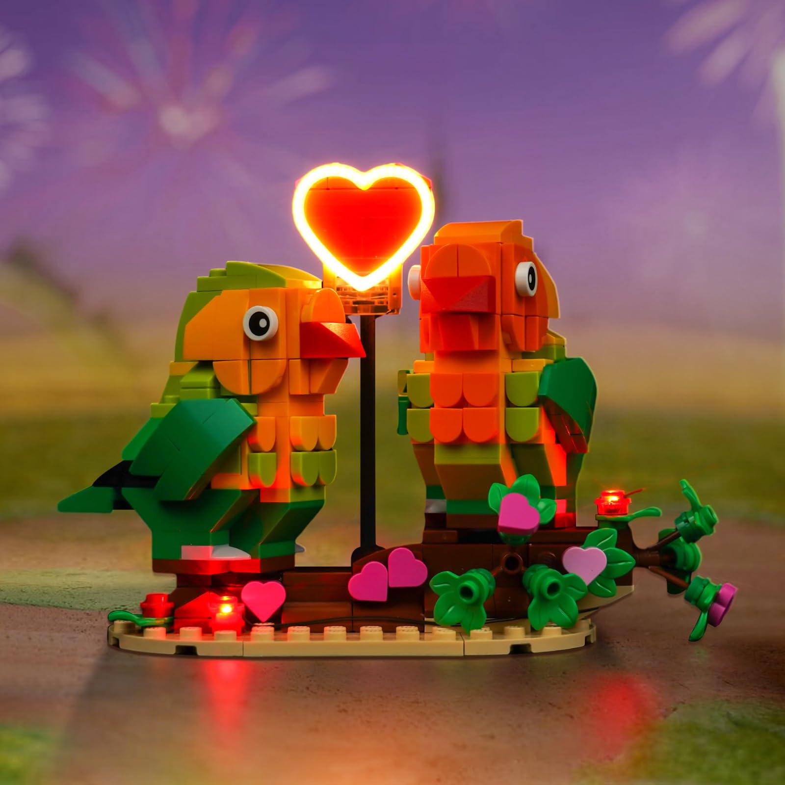 BrickBling Juego de luces LED para Lego 40522 Valentine Lovebirds, iluminación decorativa creativa — view 6