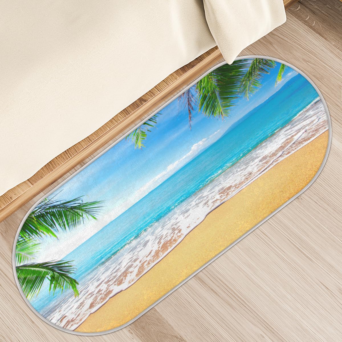 Tapis de plage épais pour sécuriser le sol de la salle de bain