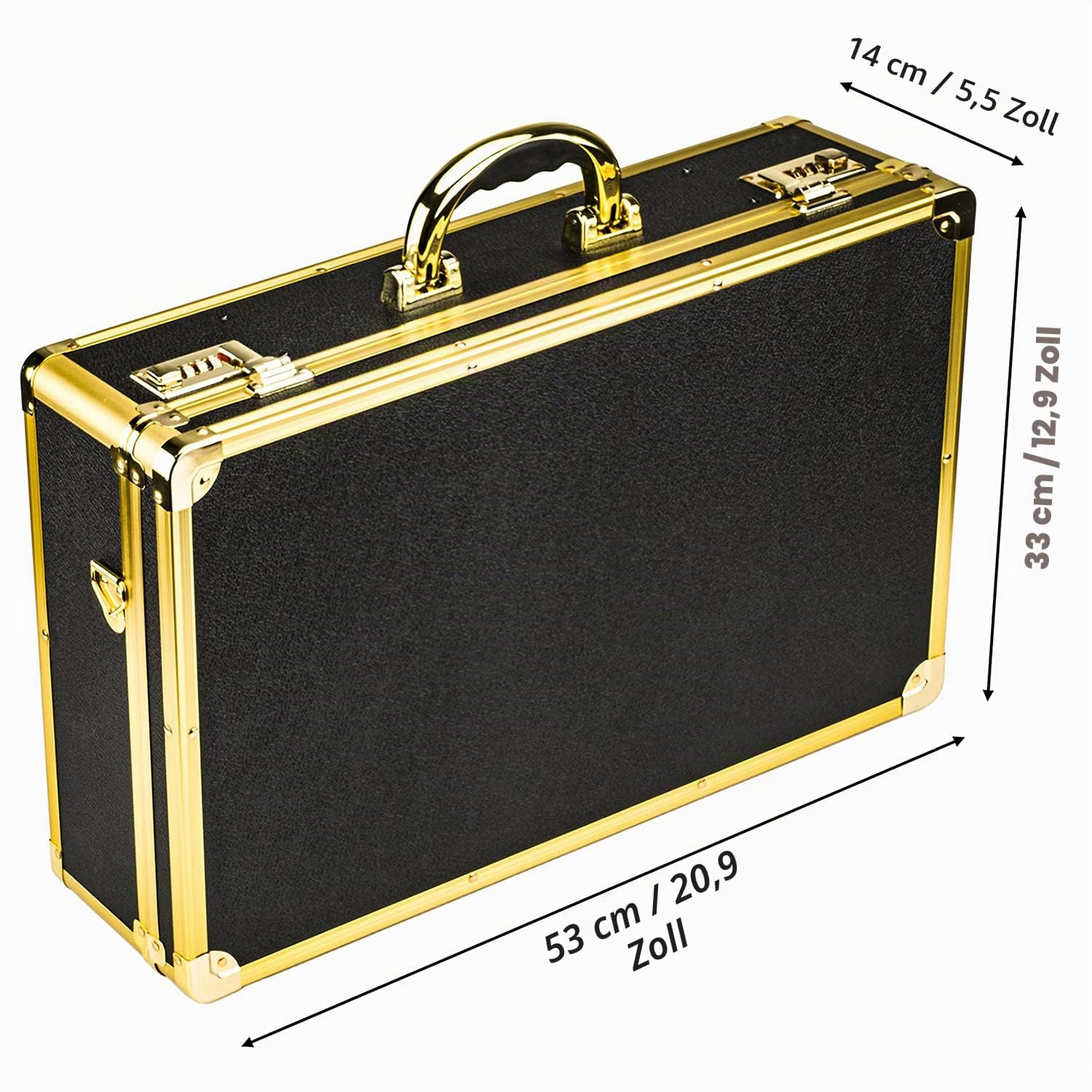 Professionelle Barber Case, Tragbarer Friseurtasche Salon Tool Aufbewahrungskoffer für Friseur Haarschneider, Schere, Trimmer, Friseurbedarf, Futter PU Leder, groß