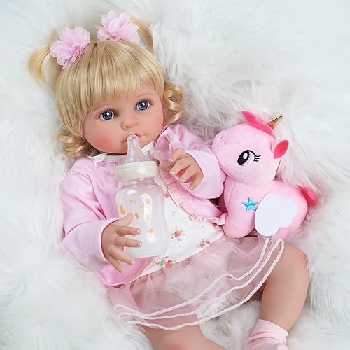 Miniatura 5 de DreamyDolly - Muñecas de bebé recién nacidas, detalles realistas de cara y cuerpo, sensación de bebé real, piel suave y cuerpo, muñecas realistas