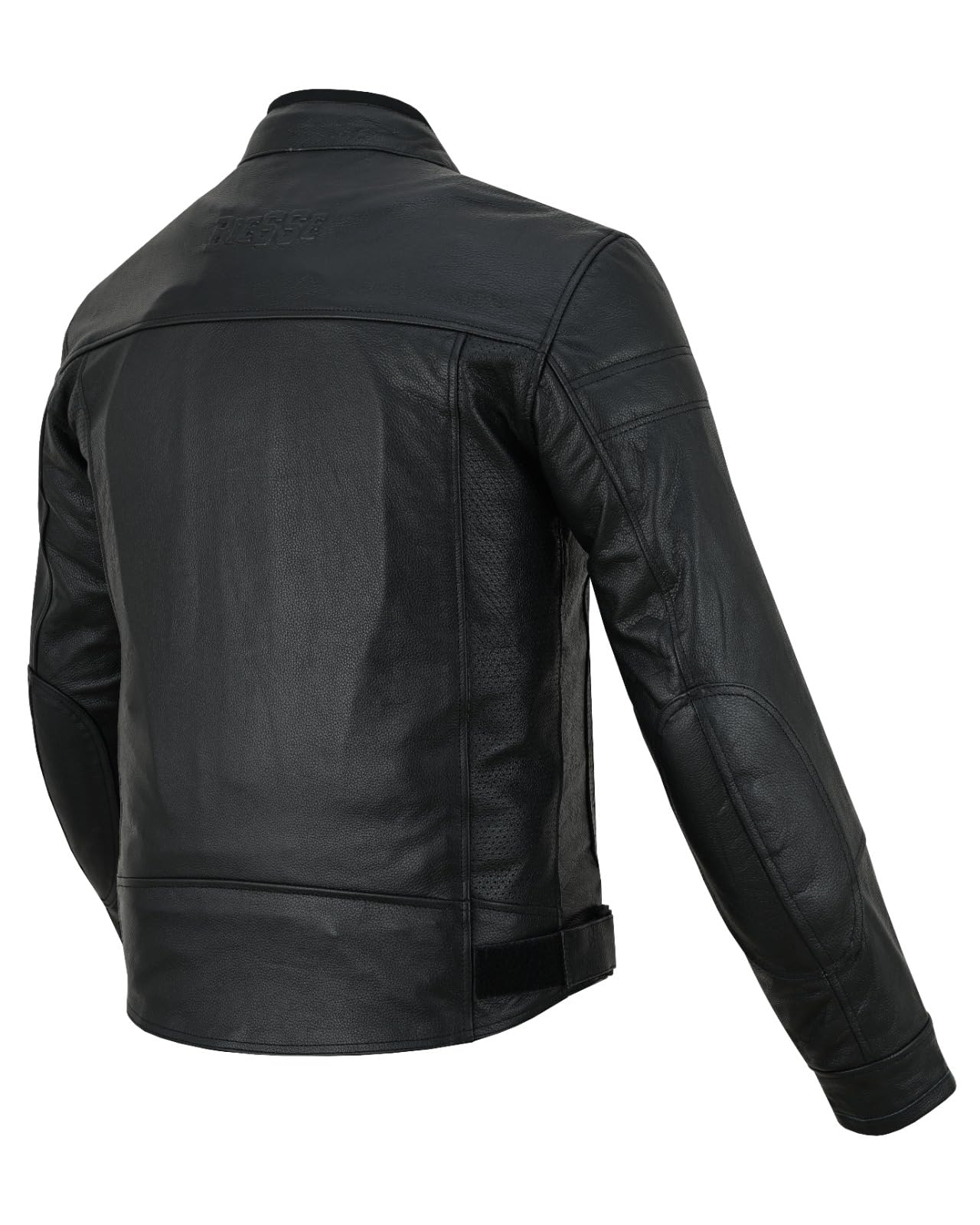 BI ESSE Giacca Moto Uomo in Vera Pelle – Giacca da Moto Leggera, Traspirante ed Estiva – Stile Biker, Ideale per Viaggi e Uso Quotidiano su Strada