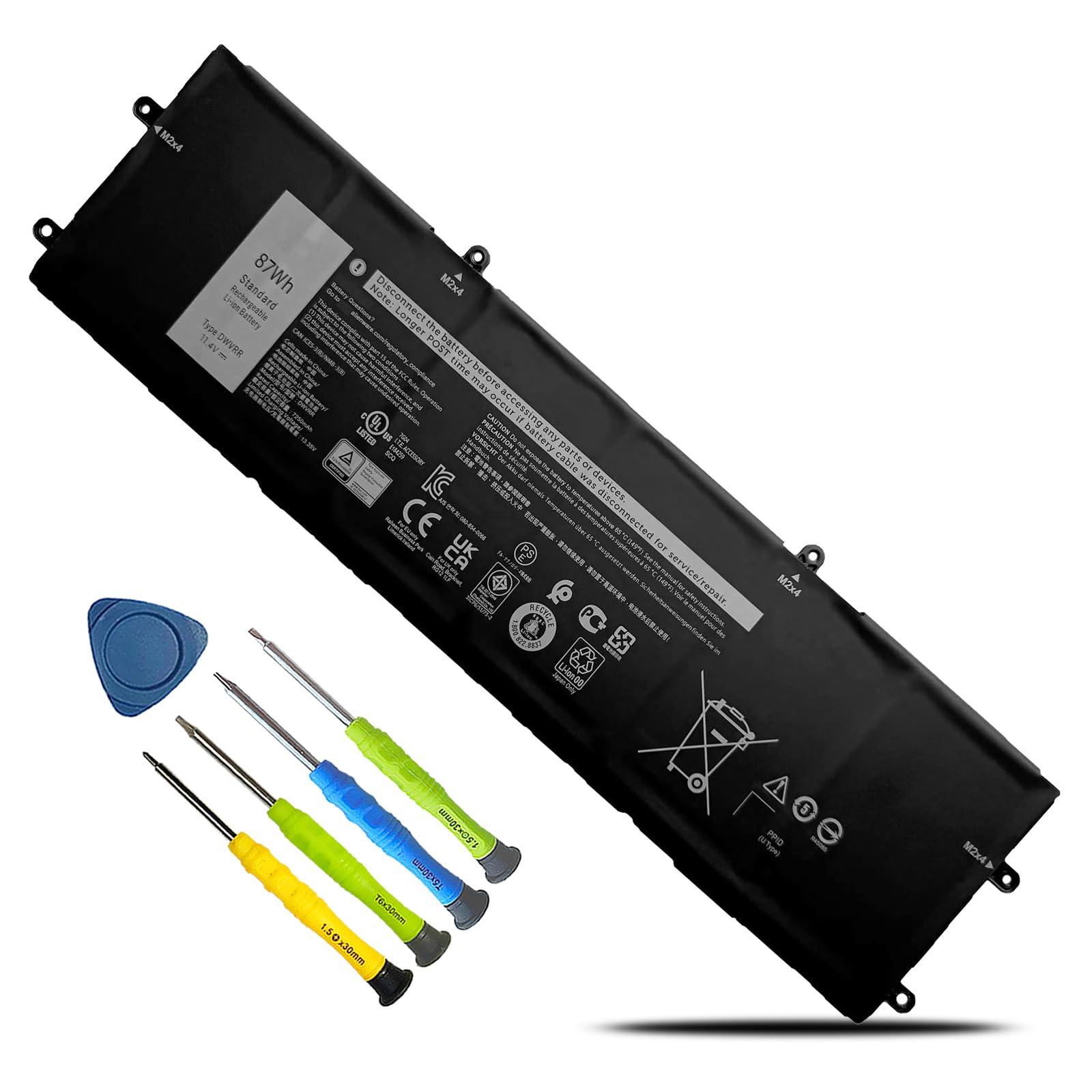 Amazon.com: BOWEIRUI DWVRR 87Wh Laptop Battery Replacement for